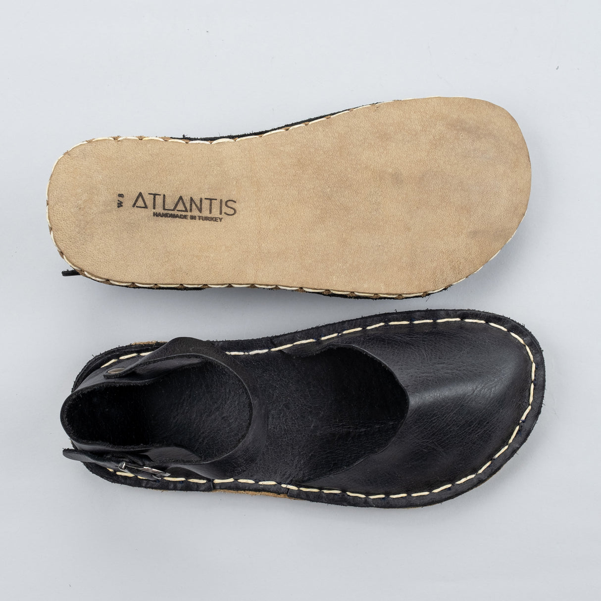 Siyah Doğal Barefoot Sandalet