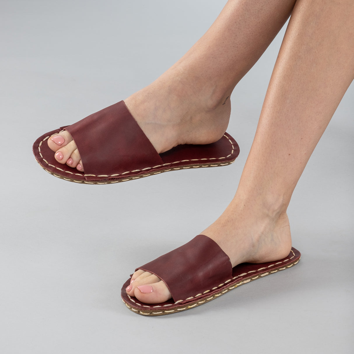 Kırmızı Barefoot Tek Bant Sandalet