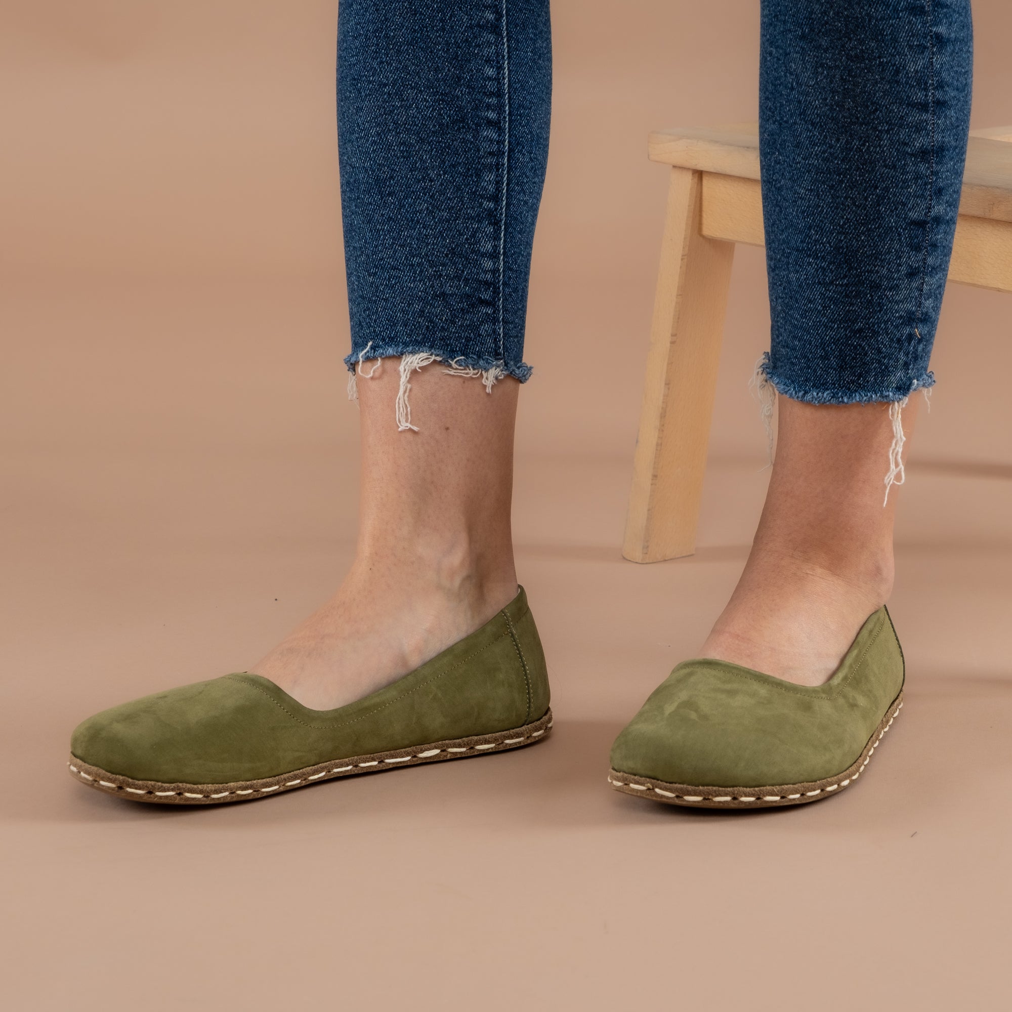 Olive discount ballet flats