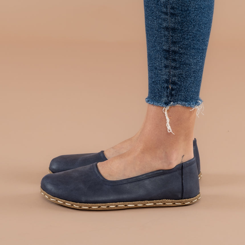 Blue Barefoot Ballet Flats