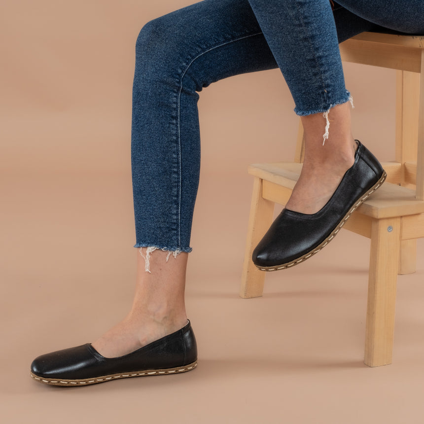 Black Barefoot Ballet Flats