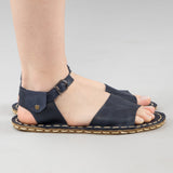 Mavi Burnu Açık Barefoot Sandalet