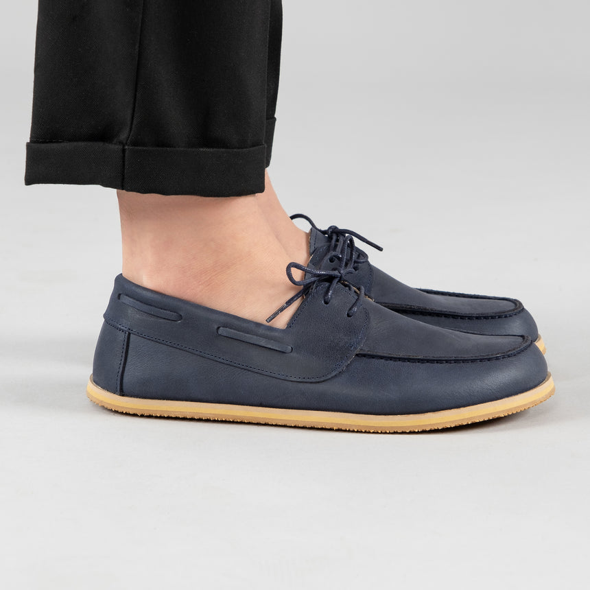 Blaue Boat Shoes für Herren