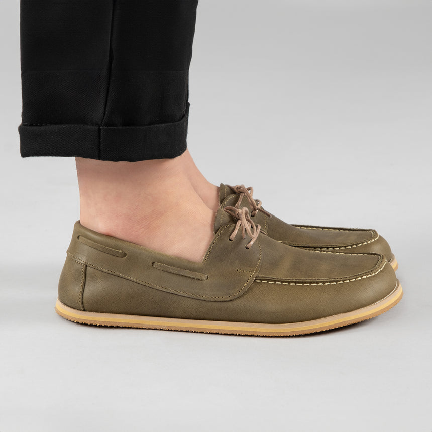 Grüne Boat Shoes für Herren