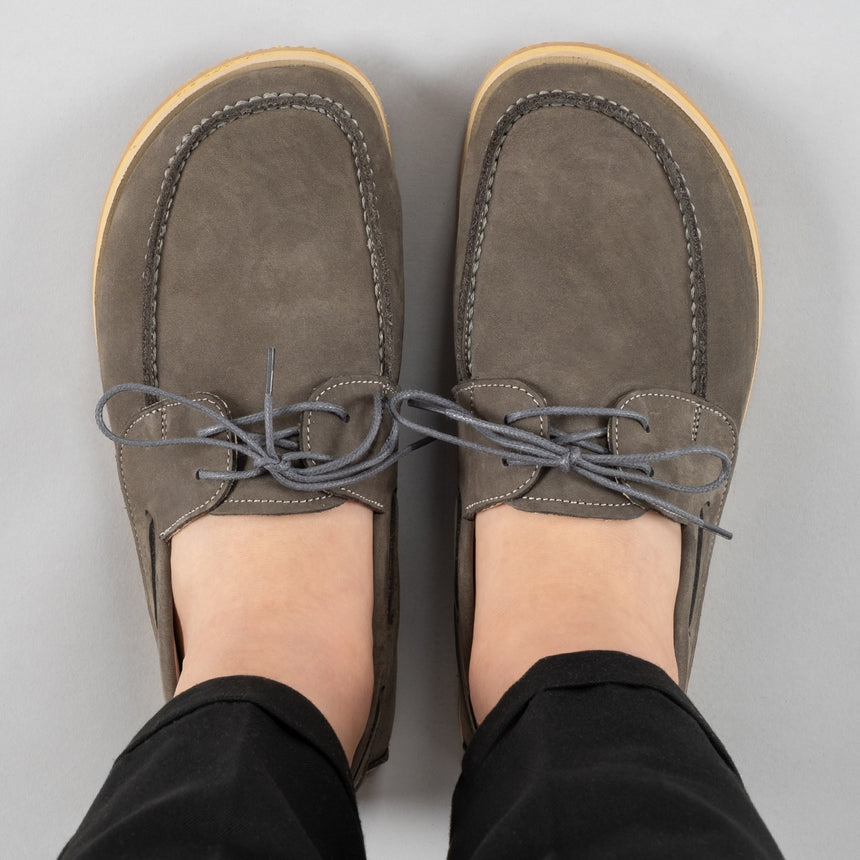 Graue Boat Shoes für Herren