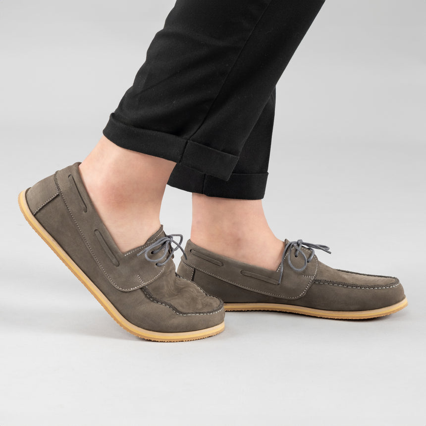 Women's Gray Boat Shoes