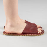 Kırmızı Barefoot Tek Bant Sandalet