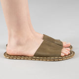 Yeşil Barefoot Tek Bant Sandalet