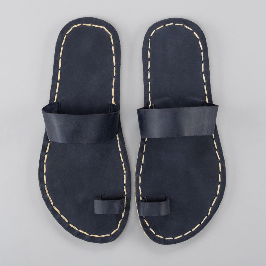 Blaue Barfuß-Zehensandalen für Damen