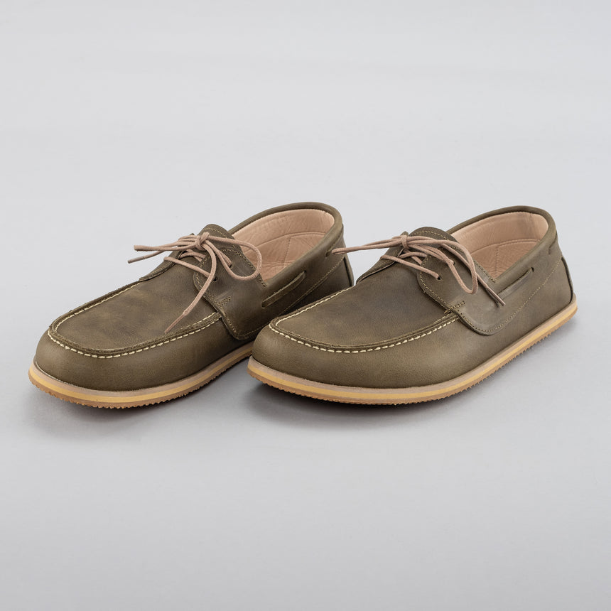 Grüne Boat Shoes für Herren