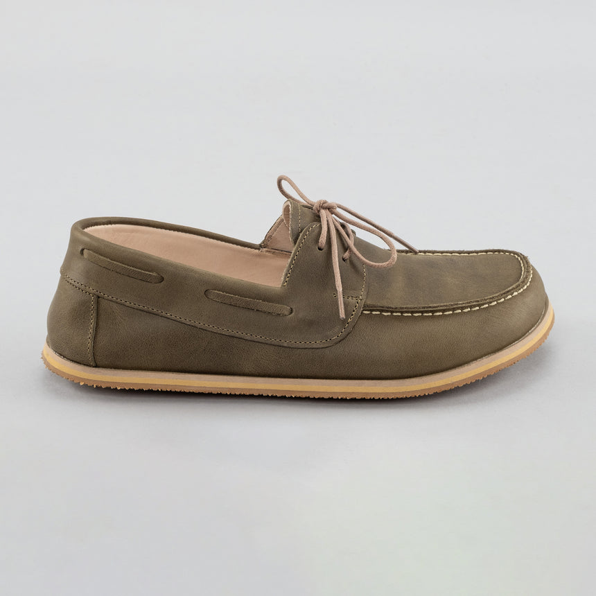 Grüne Boat Shoes für Herren