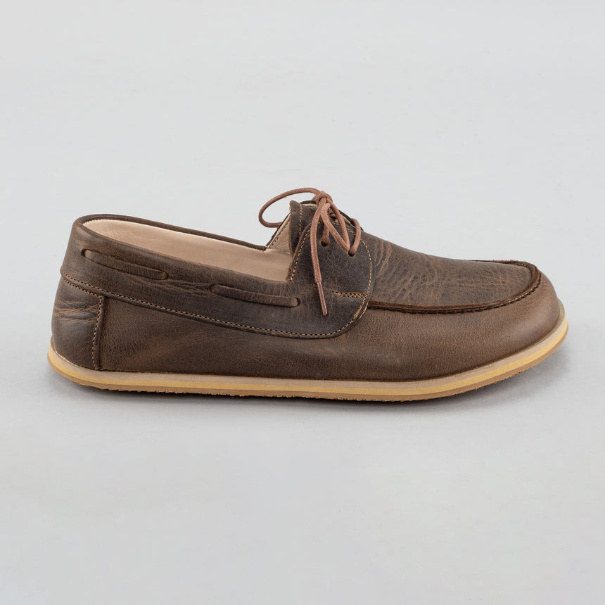 Kaffeefarbene Boat Shoes für Herren