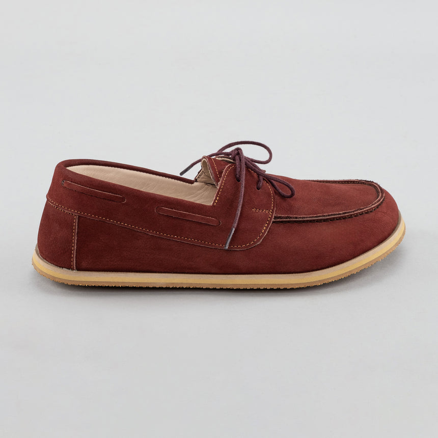 Burgunderrote Boat Shoes für Damen