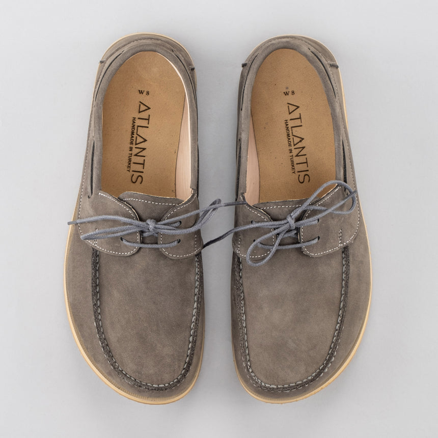 Graue Boat Shoes für Herren