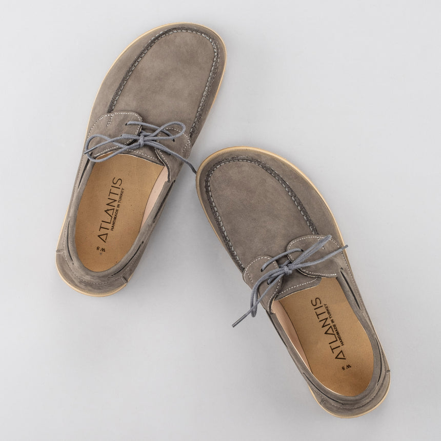 Women's Gray Boat Shoes