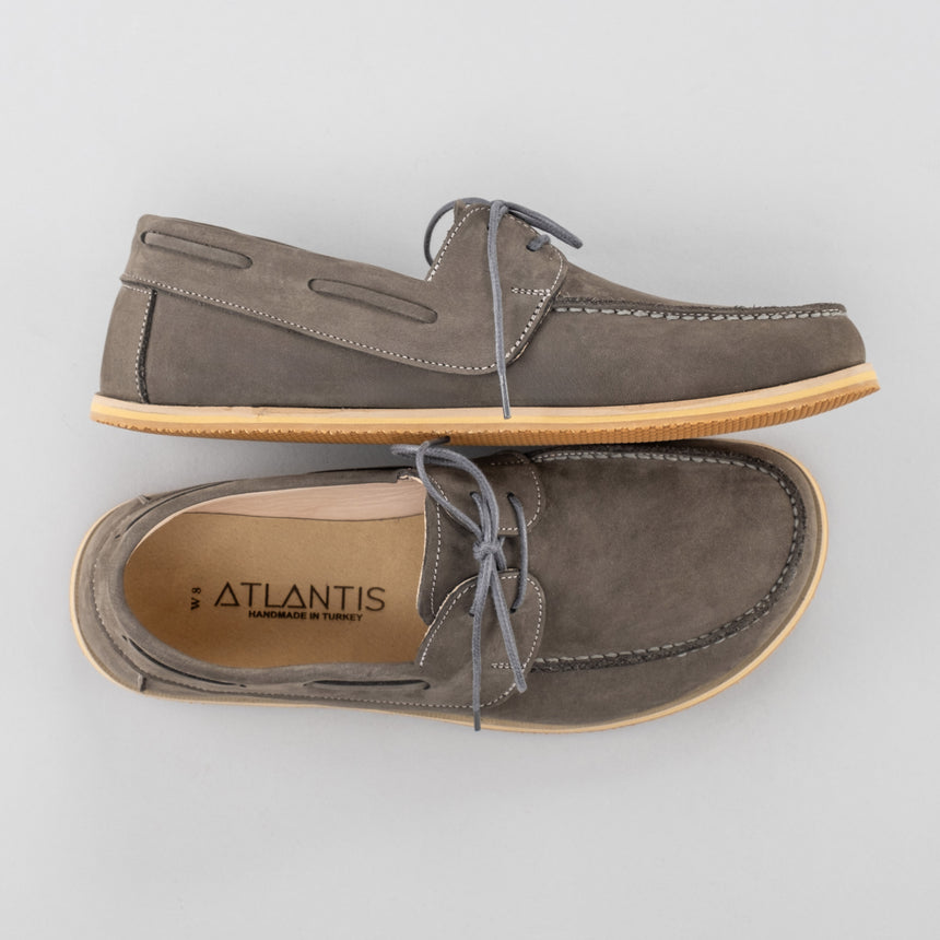 Graue Boat Shoes für Herren