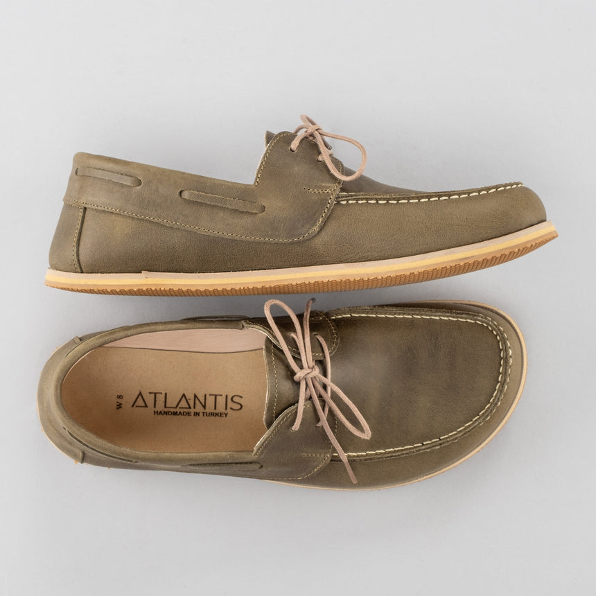 Grüne Boat Shoes für Herren