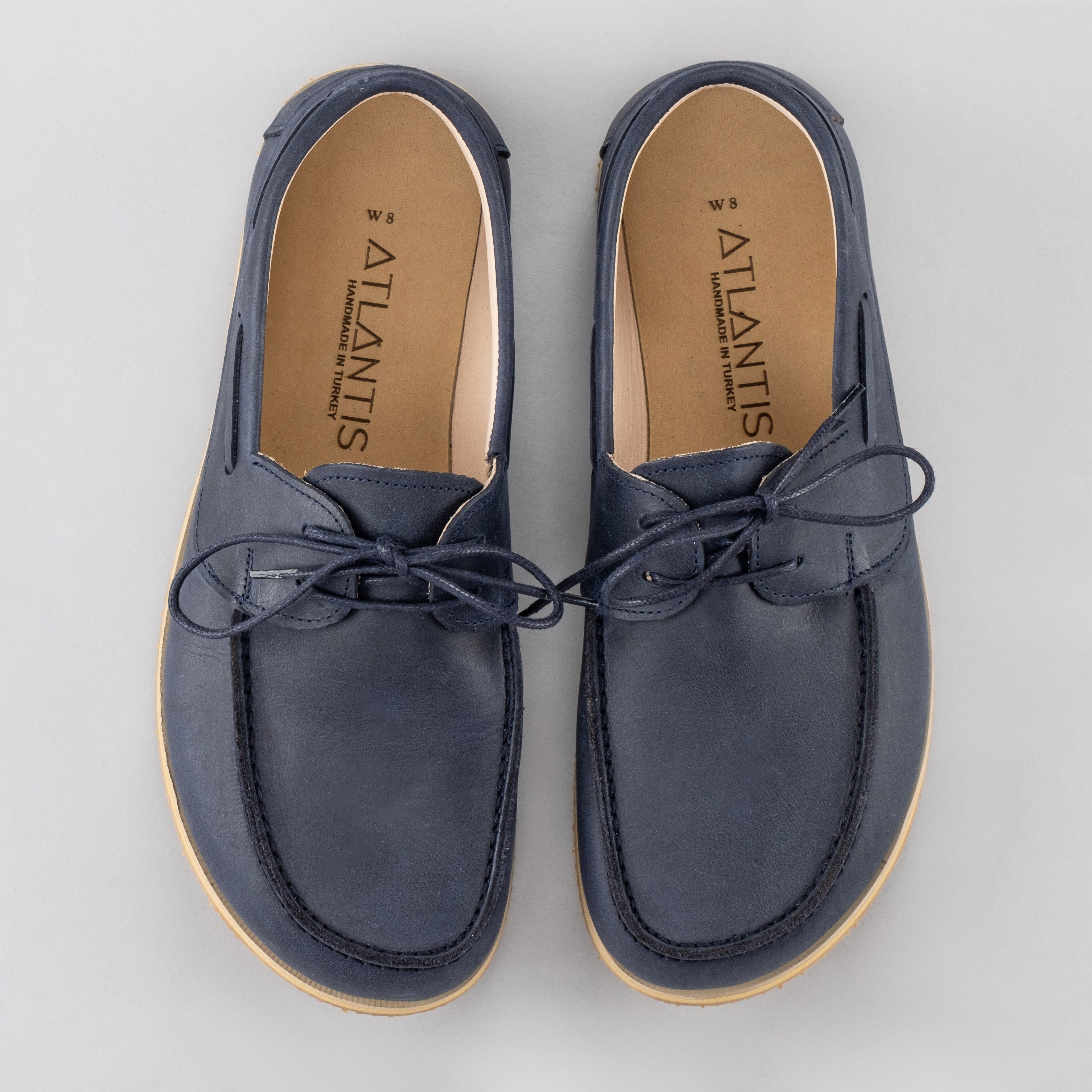 Blue deck shoes fashion mens