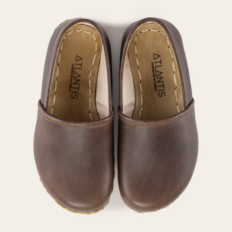 Kid's Coffee Barefoot Loafers - Atlantis Handmade Shoes - 