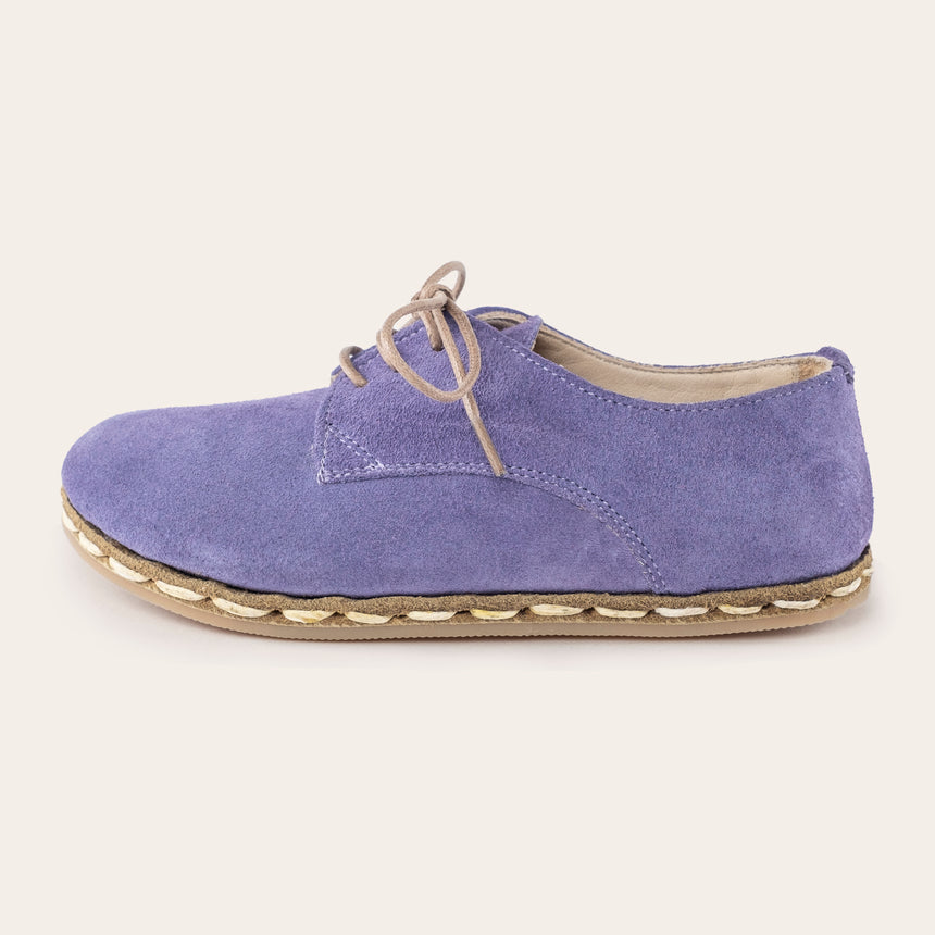 Kid's Lavender Barefoot Oxfords - Atlantis Handmade Shoes - 