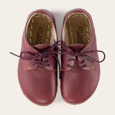 Kid's Red Barefoot Oxfords