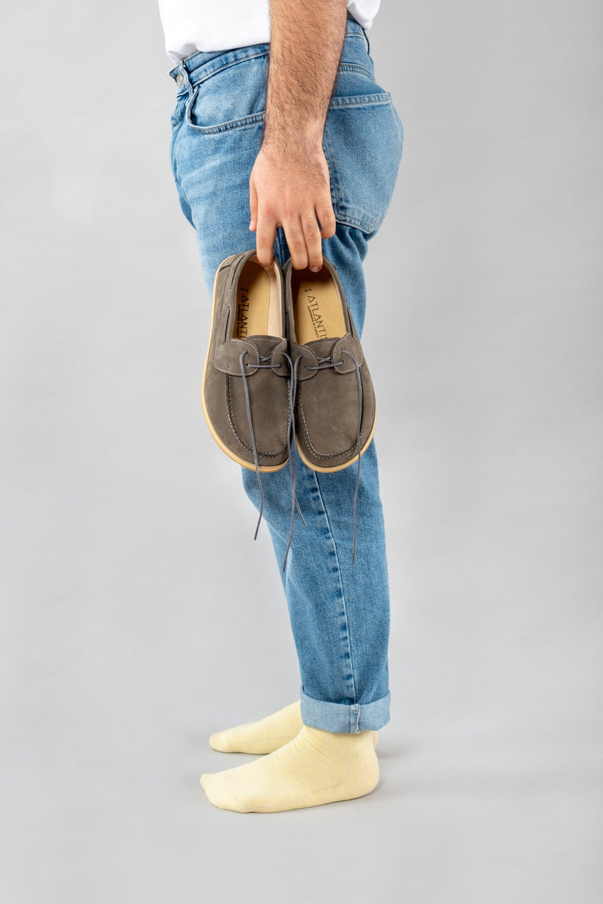 Women's Gray Boat Shoes