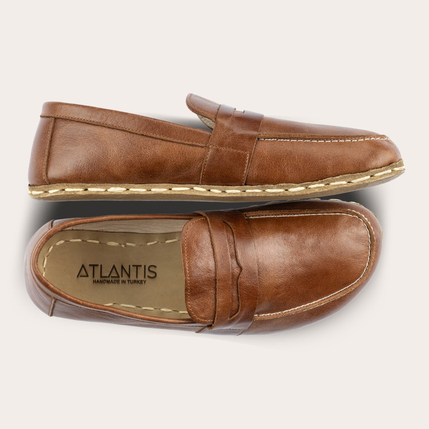 Men's Brown Penny Loafers