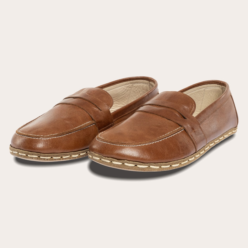 Women's Brown Penny Loafers