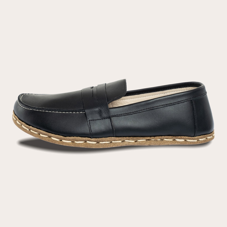 Women's Black Penny Loafers