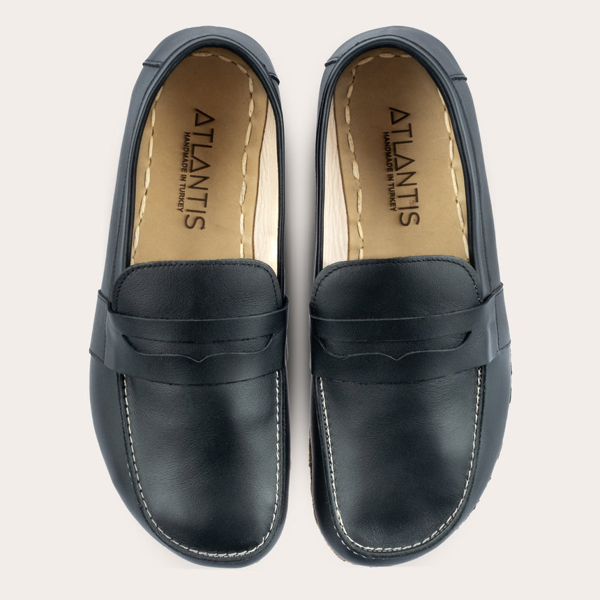 Women's Black Penny Loafers