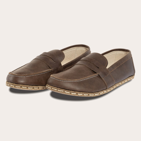 Men's Coffee Penny Loafers