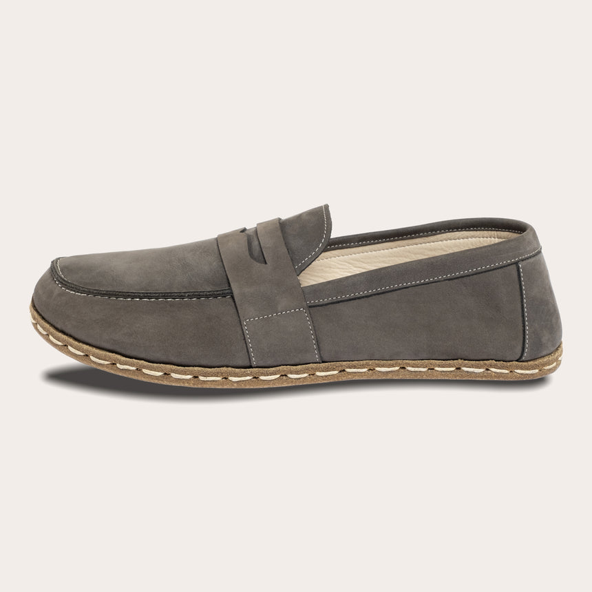 Women's Gray Penny Loafers