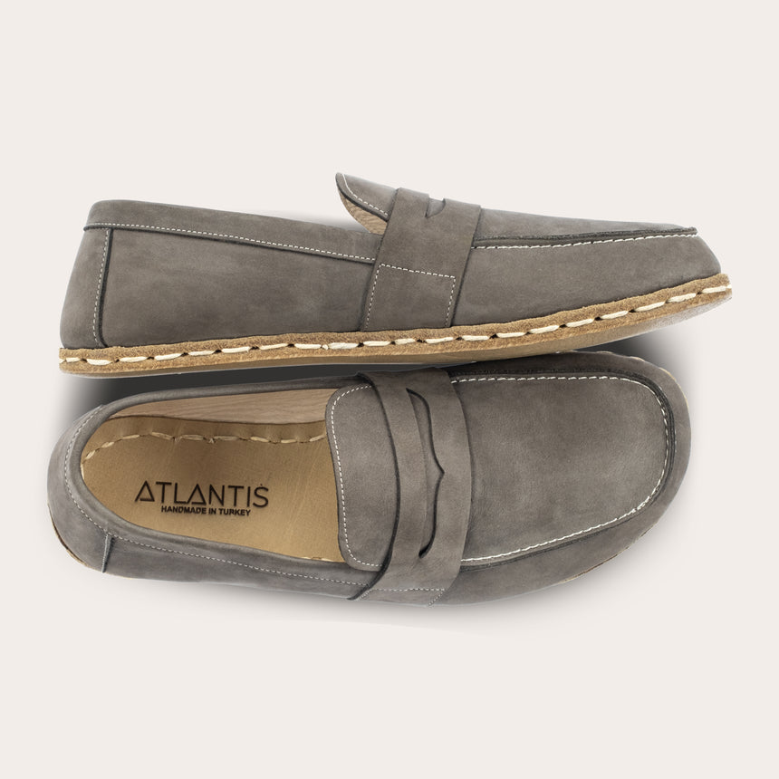 Women's Gray Penny Loafers