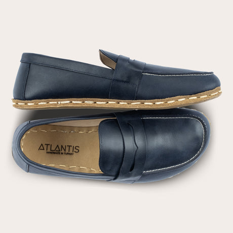 Women's Blue Penny Loafers