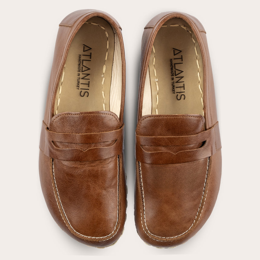 Women's Brown Penny Loafers