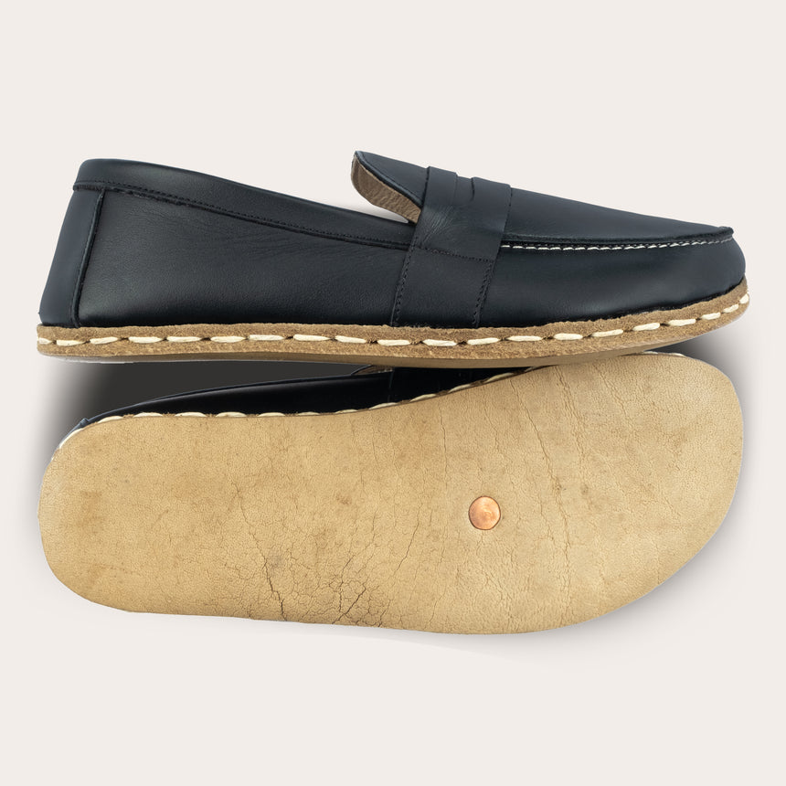 Women's Black Penny Loafers