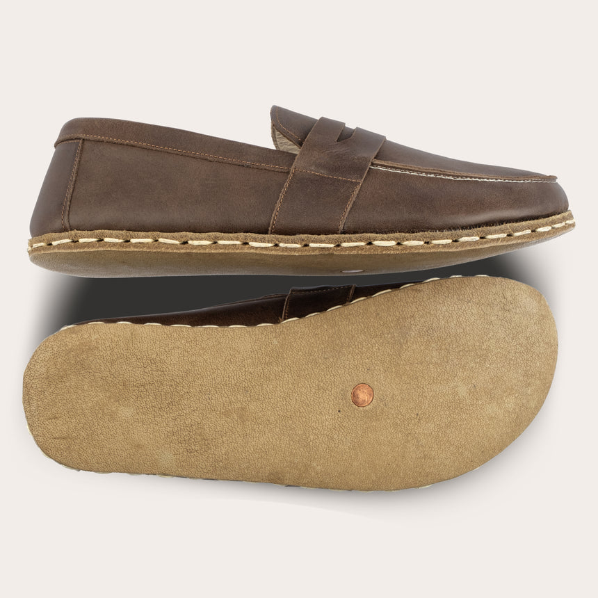 Women's Coffee Penny Loafers