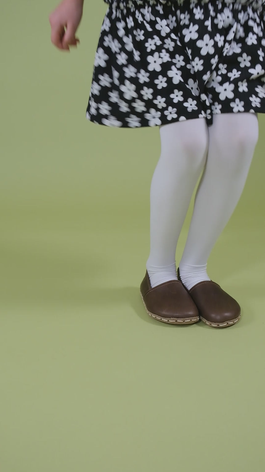 Kid's Coffee Barefoot Loafers