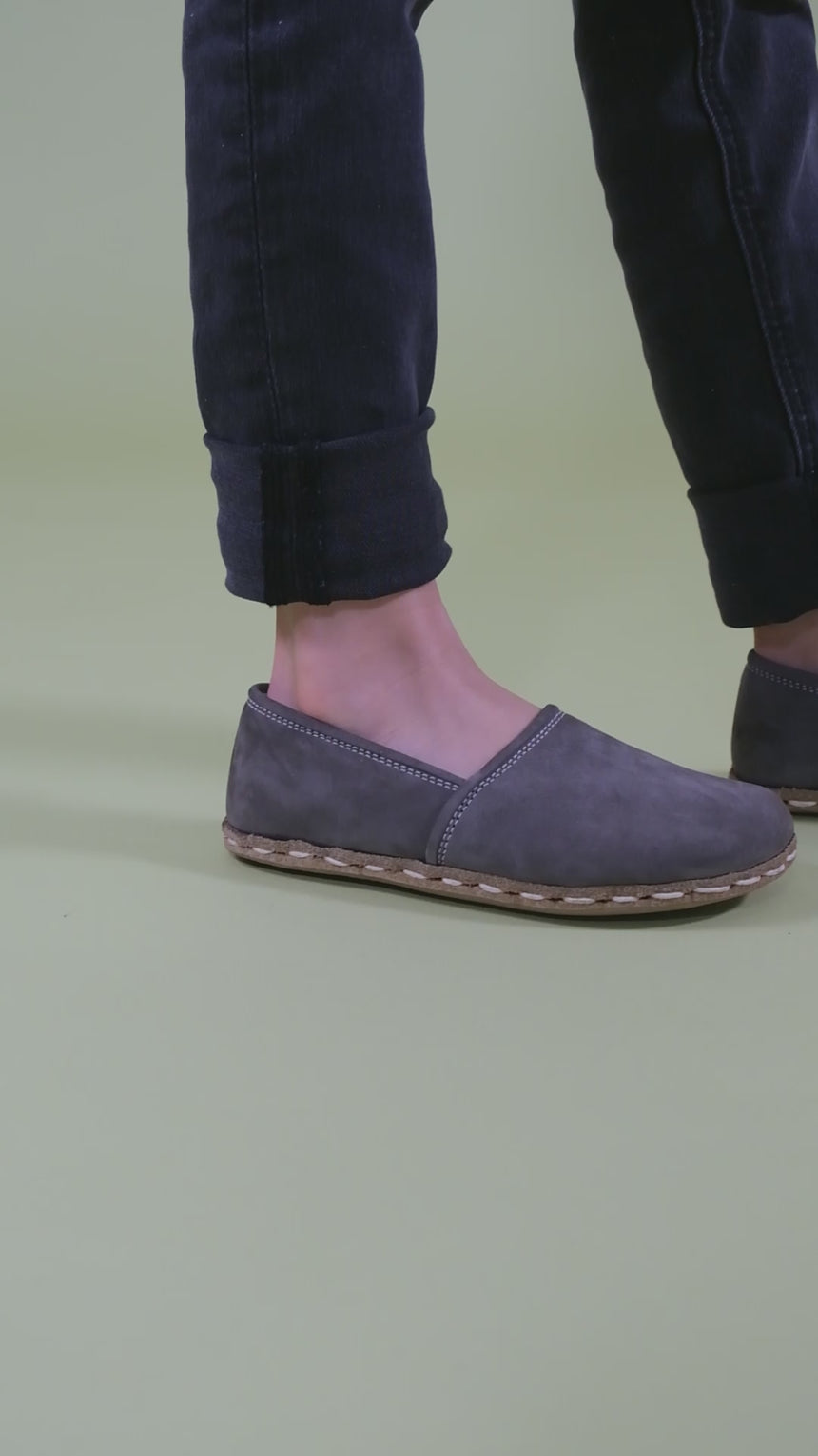 Kid's Gray Barefoot Loafers