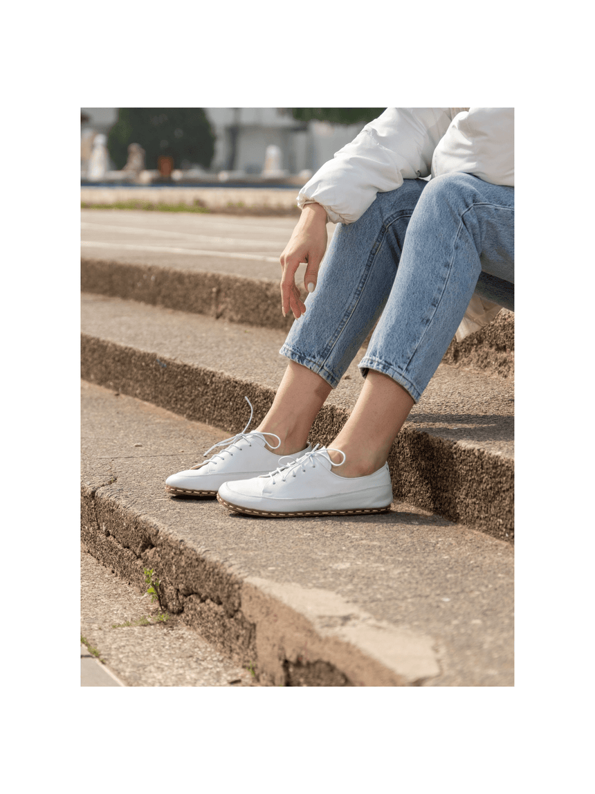 Women's White Barefoot Sneakers