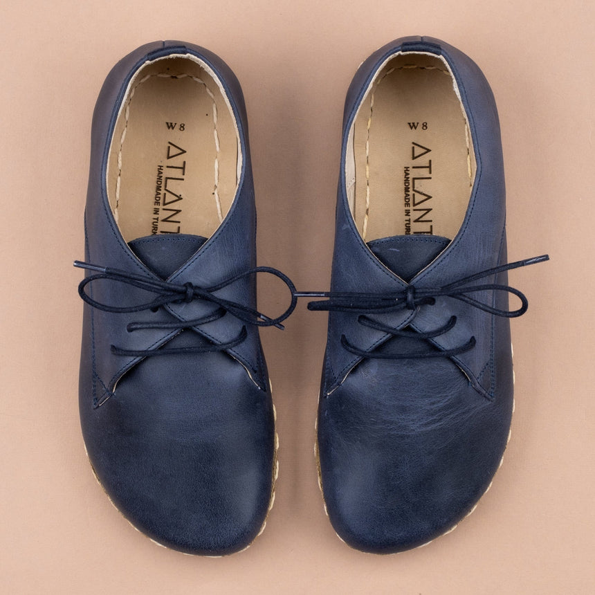 Blaue Oxford-Schuhe für Herren