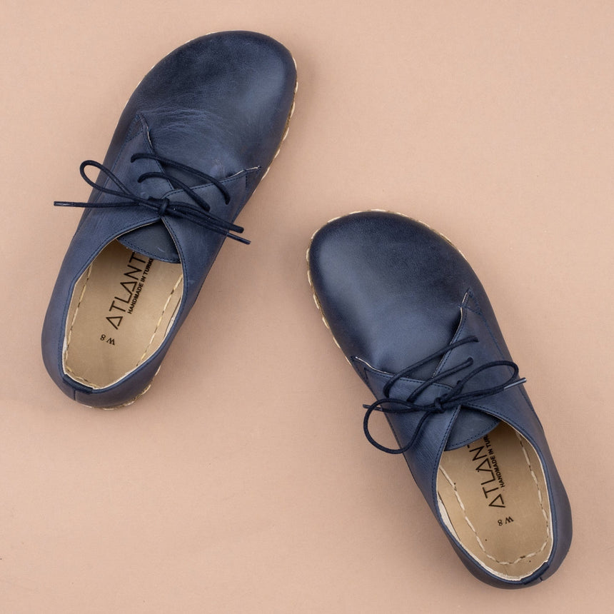 Blaue Oxford-Schuhe für Herren