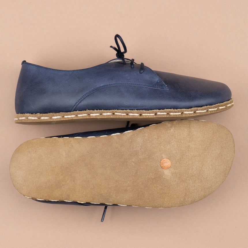 Blaue Oxford-Schuhe für Herren