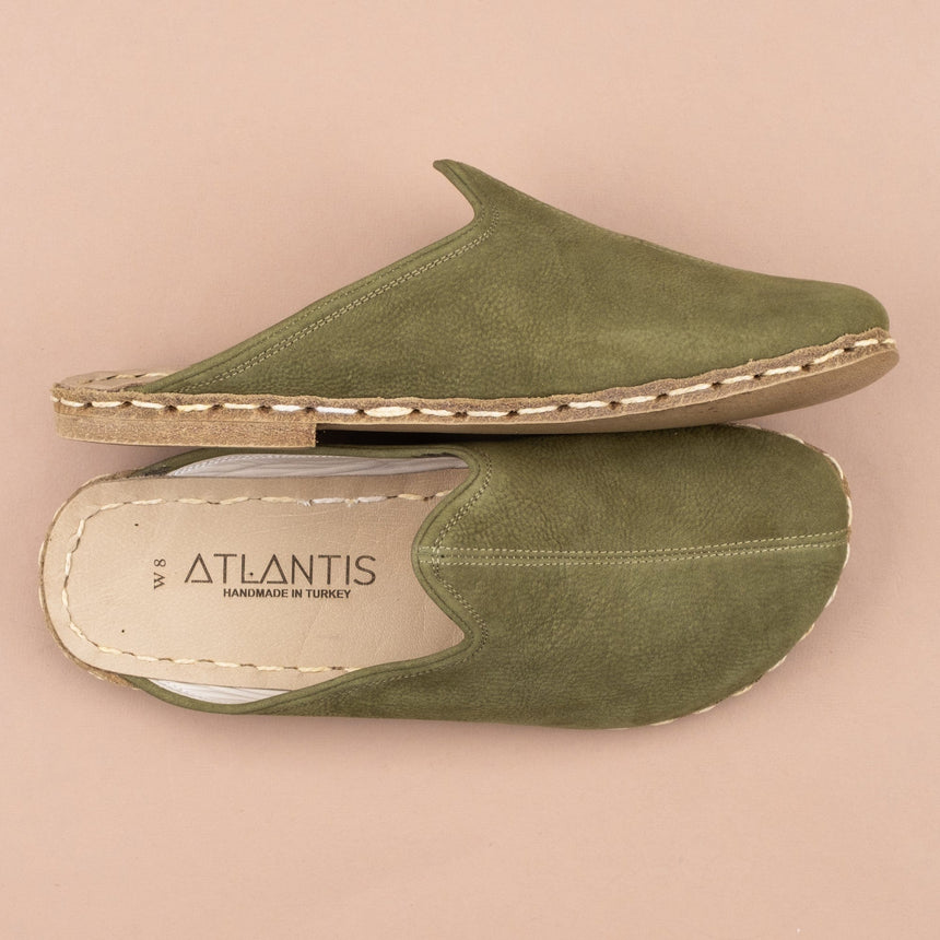 Women's Olive Barefoot Slippers