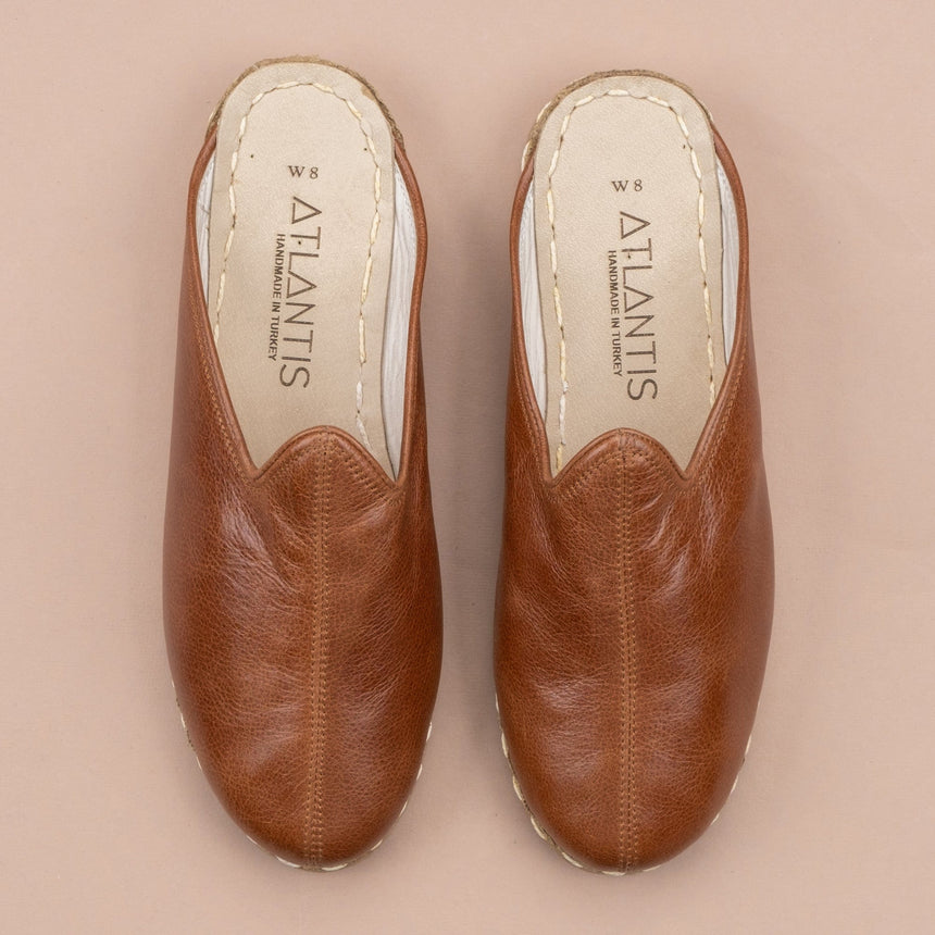 Women's Antique Brown Slippers