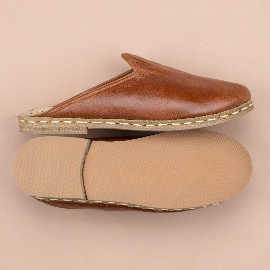 Women's Antique Brown Slippers