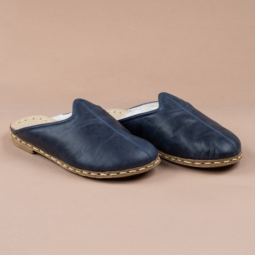 Blaue Barefoot Shearlings für Damen