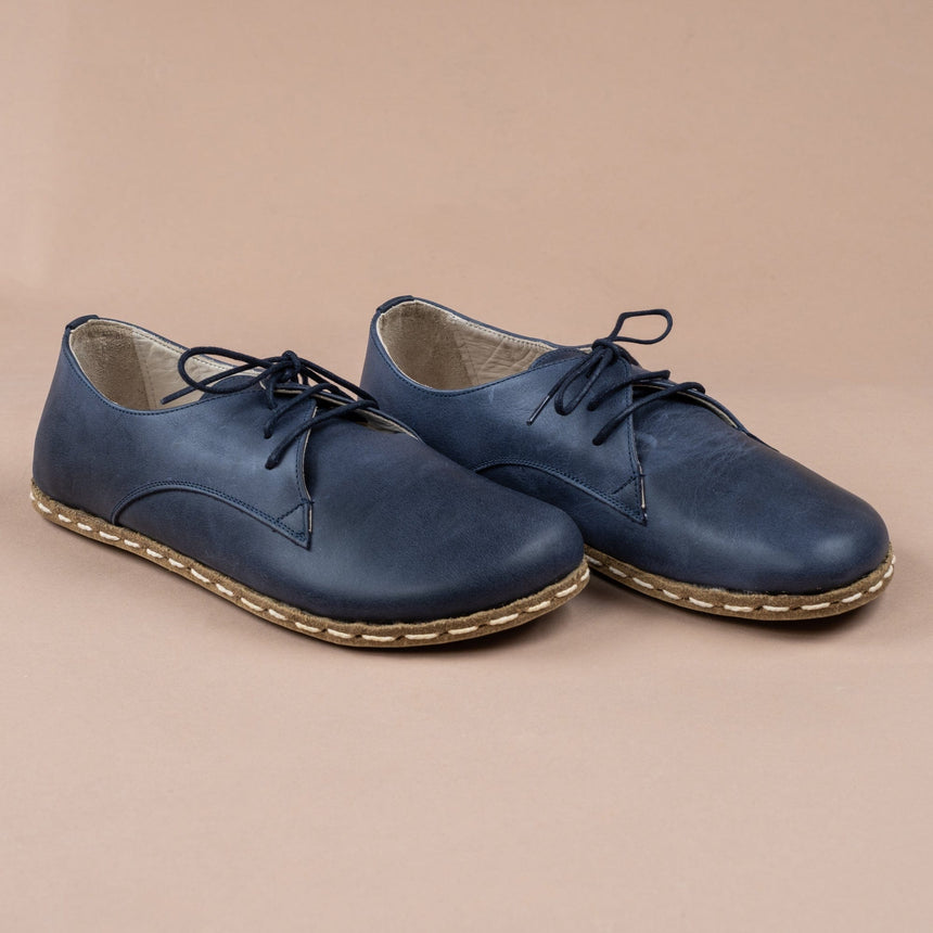 Blaue Oxford-Schuhe für Herren