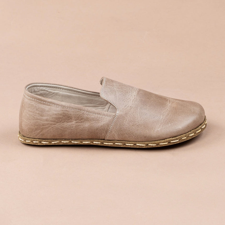 Hellbraune Minimalist-Loafer für Herren