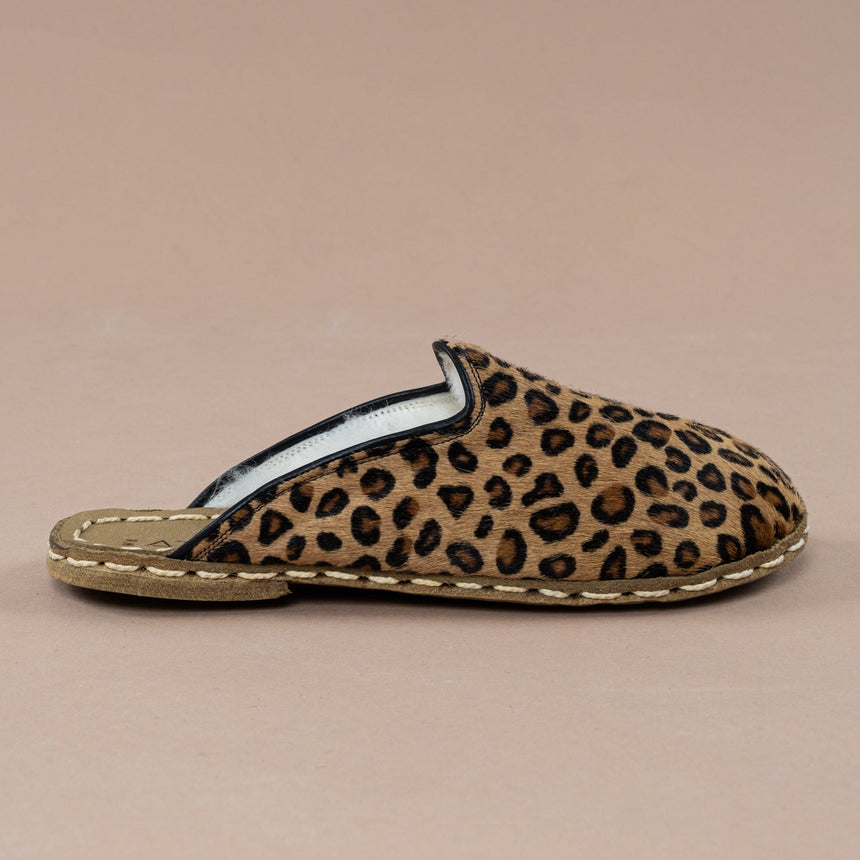 Women's Leopard Barefoot Shearlings